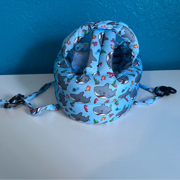 Simply Kids Blue Shark Safety Helmet - Picture 1 of 4